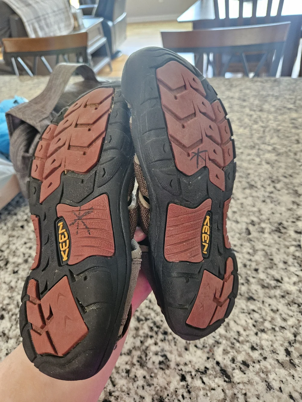 Keen Brown and Gray Kids Closed-Toe Sandals